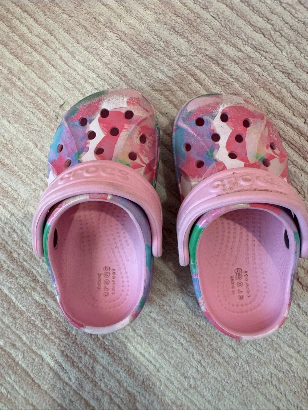 CROCS Kids Tie-Dye Pink Multi Classic Clog